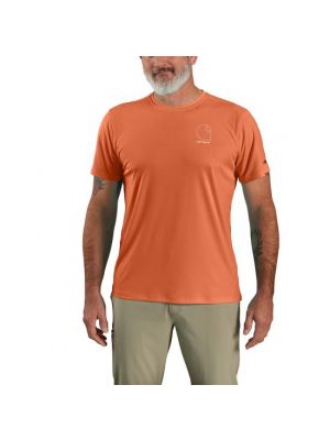 Carhartt Men's Force Sun Defender Lightweight Short-Sleeve Logo Graphic Tee