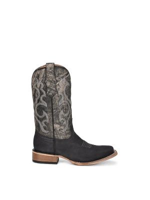 Circle G Teen Girl's Embroidery Square Toe Boot
