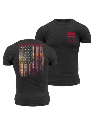 Grunt Style Men's Red Blood Blue Collar T-Shirt