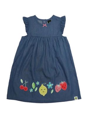 Under Armour Girl's Toddler Short Sleeve Denim Fruit Dress