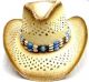 Bead Blue Band Straw Hat