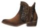 Circle G Women's Taupe Studs Bootie Round Toe