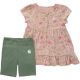 Carhartt Infant Short-Sleeve Floral Dress and Biker Short Set