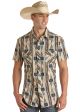 Rock & Roll Men's Vintage Aztec Snap Short Sleeve Shirt