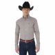 Wrangler Mens George Strait Chestnut Mini Print Shirt